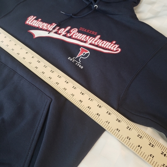 University of Pennsylvania Penn Champion Blue Pullover Hoodie Size S NWOT - Picture 5 of 7